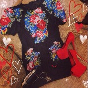 Модное платье в стиле D&G