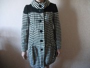 пальто осеннее комбинированное