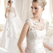 Шикарное свадебное платье бу со шлейфом из коллекции COSTURA LA SPOSA