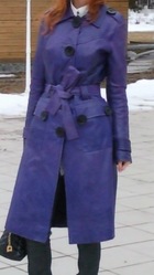 Продам женский кожанный плащ