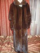 Продам Длинная шуба из норки Махагон